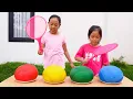 Download Lagu DRAMA KEYSHA \u0026 AFSHEENA Challenge BALON - Learn Color With Balloon
