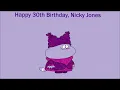 Happy 30th Birt ay Nicky Jones