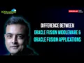 What is difference between Oracle Fusion Middleware FMW Oracle Fusion Applications OFA