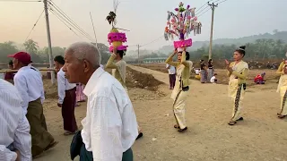 ရိုးရာမပျက် နှစ်ဆန်းတစ်ရက်နိရောက်လီတိုင်း ကန်ဒိုင်းအလှ သဘာဝ၊မိကျောင်းတက်ကျေးရွာ(ကန်ဒိုင်း) 17.4.2023