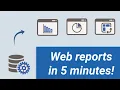 Create web-based reports with a database reporting tool