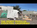 I Discovered A CRAZY Homeless Camp In Stockton California