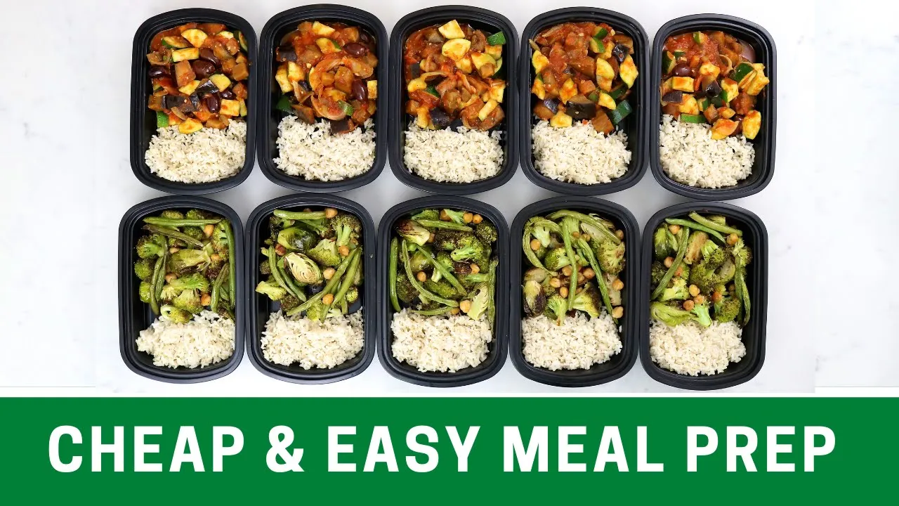 Plant Based Meal Prep for the Week - 15 Meals in 60 Minutes