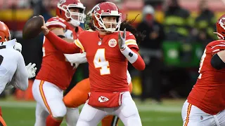 Chiefs backup quarterback Chad Henne discusses final moments of the Browns game