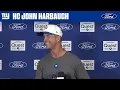 John Harbaugh We re building the strongest team we can New York Giants