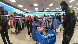 Woman gets Big Break after Fighting at Ross - Broward County Florida