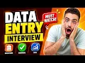 Data Entry interview questions Data Entry Job Interview Question and Answer