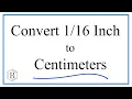 Convert Inch to Centimeters in to cm