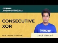 STRINGXOR CONSECUTIVE XOR July Lunchtime 110 2022 Problem Solutions CodeChef