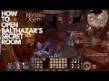 BALDUR S GATE 3 How to open Balthazar secret room - Balthazar s study room puzzle
