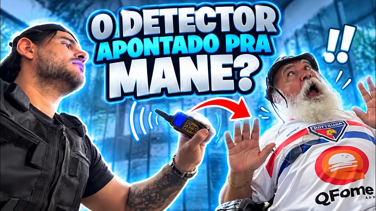 MANETIKIN APONTOU O DETECTOR PRA ELE E VEJAM O QUE DEU 🤣 | LUIZ DO SOM