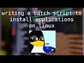 How to install applications using batch script