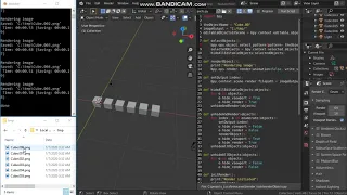 Blender python - multi object render