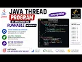Java thread PROGRAM by implementing RUNNABLE interface