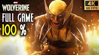 WOLVERINE PS5 100% FULL Game Walkthrough - ALL COLLECTIBLES (4K60fps)