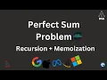 Perfect Sum Problem Recursion DP GFG Must-Do Java Handwritten DSA