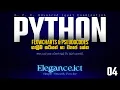 ICT Python 04 - Flowcharts Pseudo Codes 2024 AL Sinhala and English