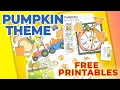 PUMPKIN THEME FREE PRINTABLES BY TOTSCHOOLING
