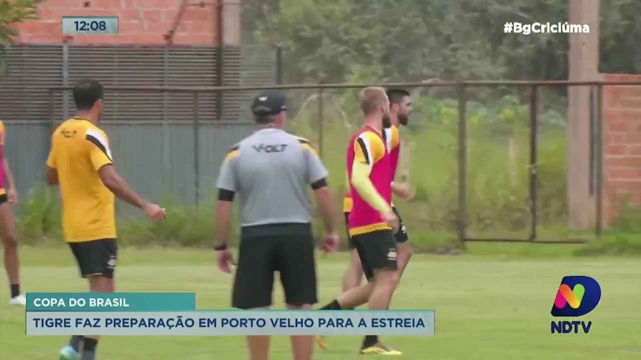 Tigre faz preparação em Porto Velho para primeira partida na Copa do Brasil