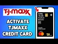 How To Activate TJMaxx Credit Card 2024 TJMaxx Card Online Activation Tutorial