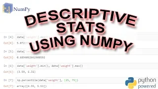 How to Do Descriptive Statistics using NumPy