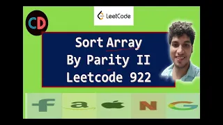 Sort Array By Parity II Leetcode 922 Live coding session