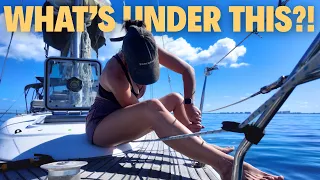 We TORE Up Our DECK to Install SYNTHETIC TEAK… Ep-212