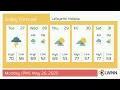Weather in Lafayette Indiana - Monday May 26 2025