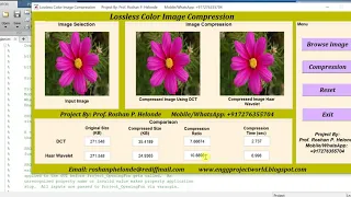 Matlab Code for Lossless Color Image Compression Full Project Source Code