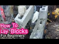 How To Lay Blocks For Beginner - MUST WATCH All YOU NEED TO KNOW