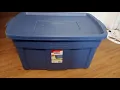 Rubbermaid Roughneck Storage Totes 31 Gal Large Durable Stackable Containers