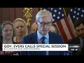 Governor Evers calls for special session