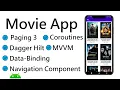 Movie App - 6 VM Dagger Hilt Navigation Component Paging 3 Data-Binding Retrofit