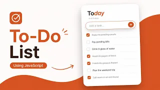 Build A Modern To-Do List App With HTML CSS JavaScript Complete Tutorial