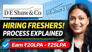 D E Shaw HIRING Process For FRESHERS Complete Details