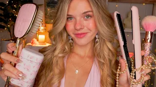 ASMR Giving You A 1h Glam Makeover 🎀 🥂✧˖° (personal attention, hairplay, pampering)