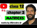 Equality of matrices and example 4 CHAPTER 3 MATRICES CLASS 12 NCERT