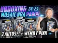 2024-25 Mosaic Basketball Hobby Box Review - 3 AUTOS White Mosaic Color Blast More