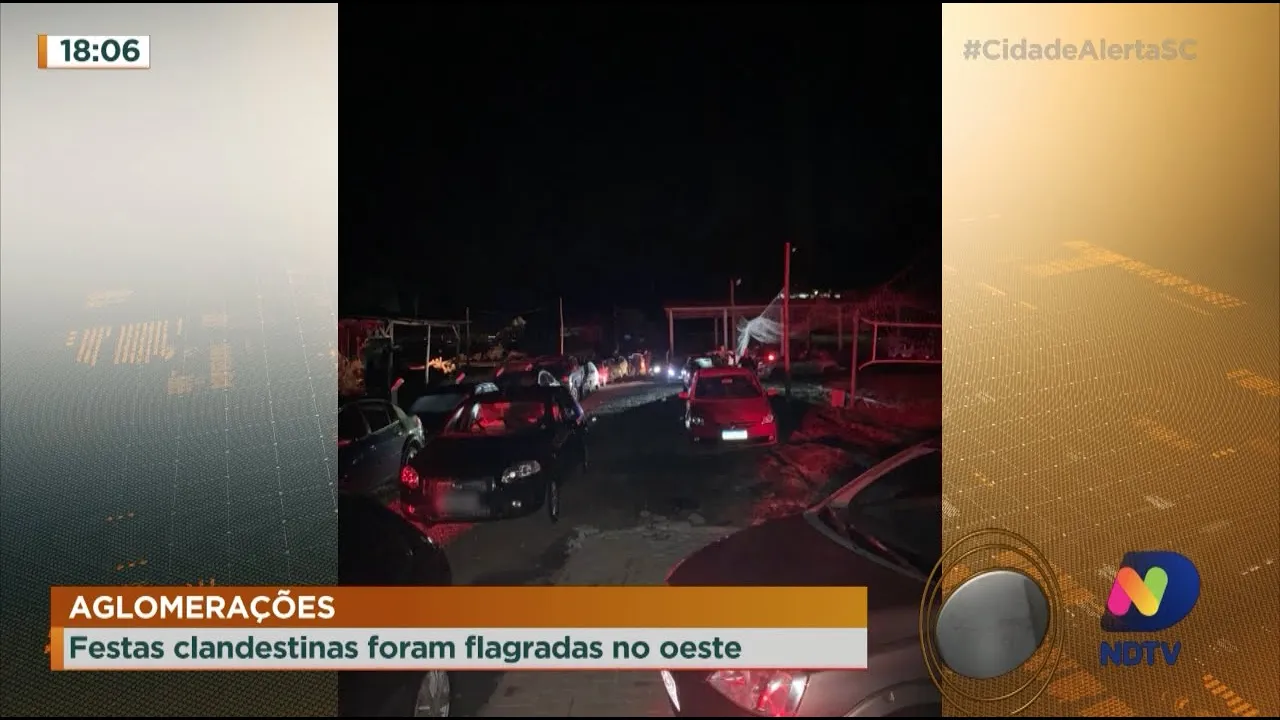 Festas clandestinas são flagradas no Oeste nesse fim de semana