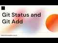 Git and Github Tutorial Git Status and Git Add Hindi