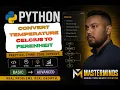 How to convert Temperature Celcius to Ferenheit using python