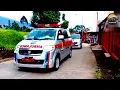 Iring iringan Mobil Ambulance dan Suara Sirene