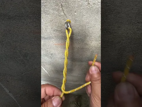 The simplest and most convenient way to secure the end of a rope.