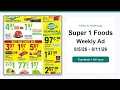 Super 1 Foods Weekly Ad 26 - 26 Best Deals