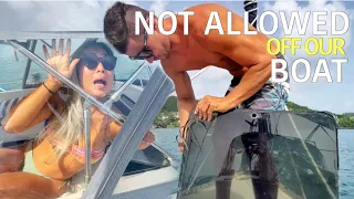 Quarantining Didn’t Go As Expected, UNDERWATER ART & BOAT WORK – Sealing a LEAKING HATCH – Ep 42