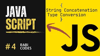 String Concatenation Type Conversion in JavaScript JavaScript Tutorial Rabi Codes