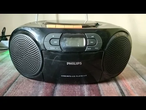 Download MP3 Philips AZ329 CD/MP3/Usb/SD card/FM radio/ Cassette tape player - For sale.Rs. 2500/- only..