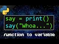 Python assign functions to variables