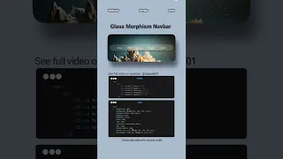Glass Morphism Navbar mzcode01