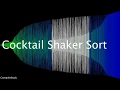 COCKTAIL SHAKER SORT - Horizontal Pyramid Sorting Algorithm Visualized